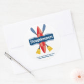Sluitwachters rond de stickers (Envelop)