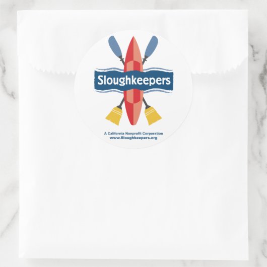 Sluitwachters rond de stickers (Tas)
