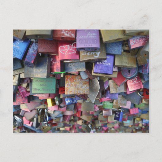 Sluizen in de brug van Keulen, Duitsland Briefkaart (Voorkant)