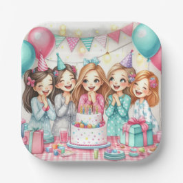 Slumber Birthday Pajama Party Paper Bord