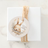 Slumber Bunny Baby shower Favor Gift Label (In situ)