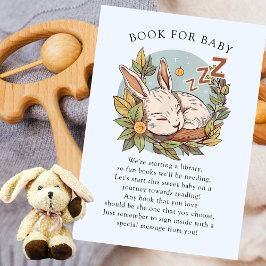 Slumber Bunny Boek voor Baby Informatiekaartje