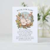 Slumber Bunny Boek voor Baby Informatiekaartje (Staand voorkant)