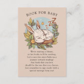 Slumber Bunny Boek voor Baby Informatiekaartje (Voorkant)