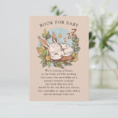 Slumber Bunny Boek voor Baby Informatiekaartje (Staand voorkant)
