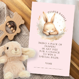 Slumber Bunny Luier Raffle Behuizing Kaart