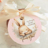 Slumber Bunny Meisjes Baby shower Favor Bedankjes Labels