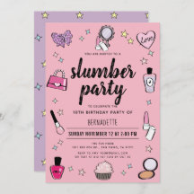 Slumber Makeup Spa Party Roze Meisje Verjaardag