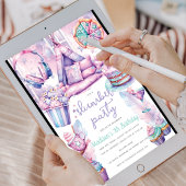 Slumber Meisje Verjaardagsfeestje Pastel Plezier Kaart