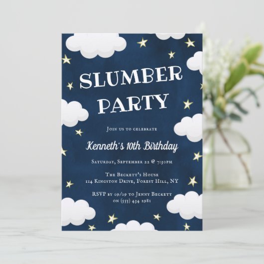 Slumber om het even welke Agedag Kaart (Staand voorkant)