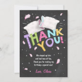 Slumber partij pyjama dank u kaart Sleepover (Voorkant)