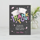 Slumber partij pyjama dank u kaart Sleepover (Staand voorkant)