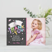 Slumber partij pyjama dank u kaart Sleepover (Staand voorkant)