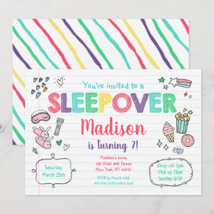 Slumber Partij Regenboogmeisje Dag Kaart