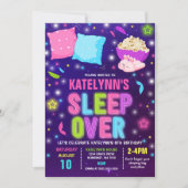 Slumber-partij slaappartij kaart (Voorkant)