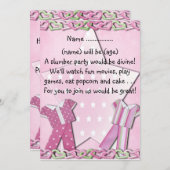 Slumber Partij - Uitnodiging (Voorkant / Achterkant)