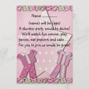 Slumber Partij - Uitnodiging