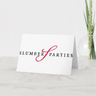 Slumber Partijen Logo Promotionele Partijen Kaart