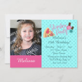 Slumber-partijfotosjabloon Kaart (Voorkant)