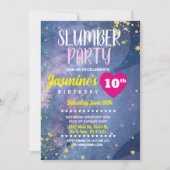 Slumber Party Birthday Tie Dye Fun Print Kaart (Voorkant)