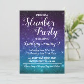 Slumber Party Camping Uitnodiging Verjaardag (Staand voorkant)