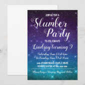 Slumber Party Camping Uitnodiging Verjaardag (Voorkant / Achterkant)