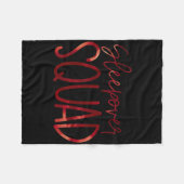 Slumber Party Crew Sleepover Squad Pyjama Hallowee Fleece Deken (Voorkant (Horizontaal))