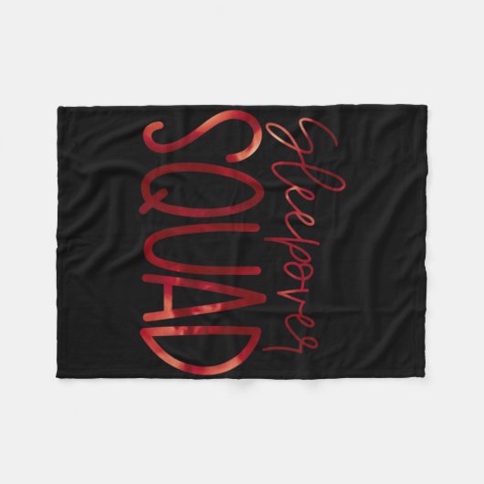 Slumber Party Crew Sleepover Squad Pyjama Hallowee Fleece Deken (Voorkant (Horizontaal))