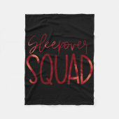 Slumber Party Crew Sleepover Squad Pyjama Hallowee Fleece Deken (Voorkant)