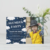 Slumber Party foto van Slumber Birthday Kaart (Staand voorkant)