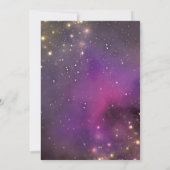 Slumber Party Galaxy String Lights Paarse verjaard Kaart (Achterkant)
