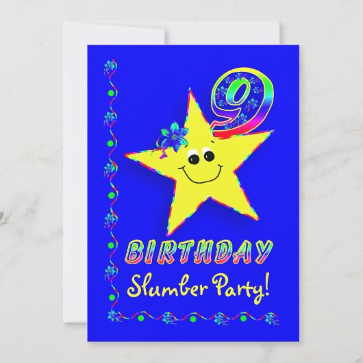 Slumber Party Invitation Kaart (Voorkant)