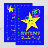 Slumber Party Invitation Kaart (Voorkant / Achterkant)