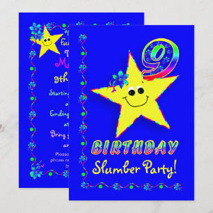 Slumber Party Invitation Kaart
