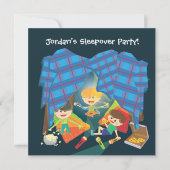 Slumber Party Invitation Kaart (Voorkant)