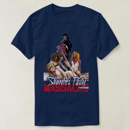 Slumber Party Massacre 80s Cult Classic Horror Des T-shirt (Design voorkant)