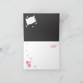 Slumber Party Pillow Fight Birthday Thank You Note Bedankkaart (Binnen)