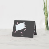 Slumber Party Pillow Fight Birthday Thank You Note Bedankkaart (Achterkant)