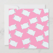 Slumber Party Pillow Fight Birthday Uitnodiging (Achterkant)