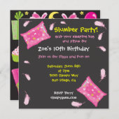 Slumber Party Pillow Fight Invision Kaart (Voorkant / Achterkant)