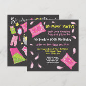 Slumber Party Pillow Fight Invision Kaart (Voorkant / Achterkant)