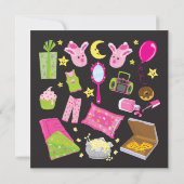 Slumber Party Pillow Fight Invision Kaart (Achterkant)