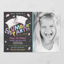 Slumber Party Pyjama Sleepover Uitnodiging