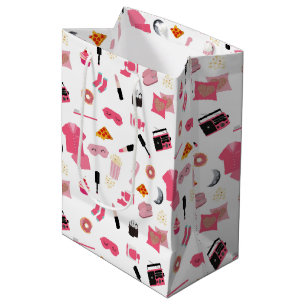 Slumber Party Roze Meisje Kinder Patroon Medium Cadeauzakje
