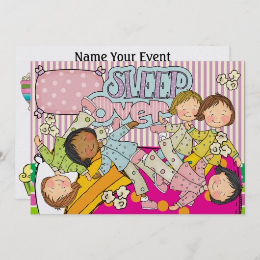 Slumber Party - Slaap over Kaart (Voorkant / Achterkant)