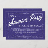 Slumber Party - Slaap over onder de sterren Kaart (Voorkant / Achterkant)