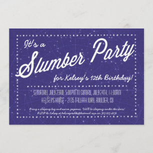 Slumber Party - Slaap over onder de sterren Kaart