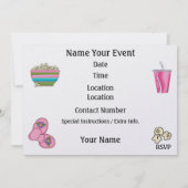 Slumber Party / Slaap over - SRF Kaart (Achterkant)