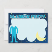 Slumber Party slaappover Kaart (Achterkant)