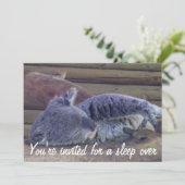 Slumber Party/Sleep Over Party_ Kaart (Staand voorkant)